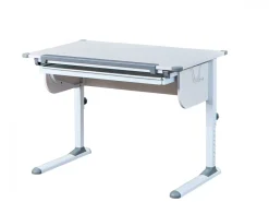 Scrivanie > Dmora Scrivania Materiale Piano in Metallo Colore Ripiano 110x55x68h cm, Sfumatura Colore Struttura - Cardeto Bianco