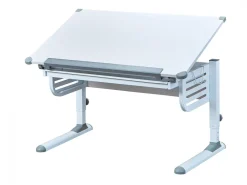 Scrivania Bianco Materiale Piano in Legno Nobilitato Colore Ripiano Bianco 110x55x68h cm, - Saiano