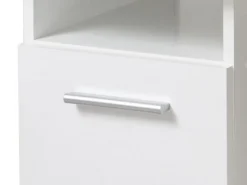 Scrivanie > Dmora Scrivania 2 Ripiani 3 Vani 100x50x74.5h cm, Un'anta - Tiriolo Bianco Opaco