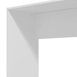 Scrivania Bianco Opaco un Ripiano Sfumatura Colore Struttura Opaco 98x45x74h cm, Sfumatura Colore Ripiano Opaco - Pichil