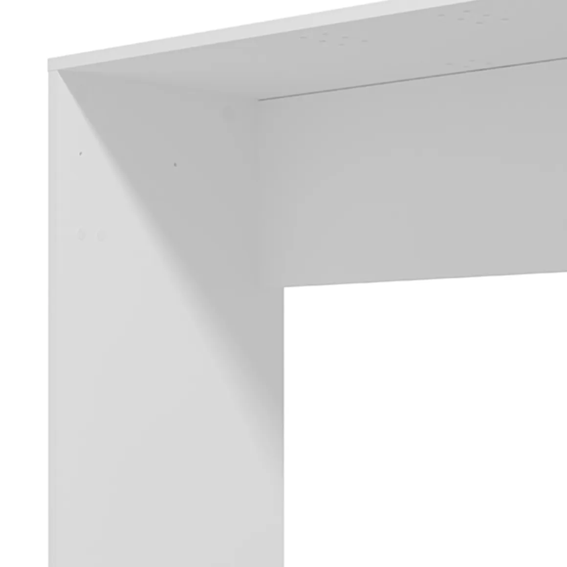 Scrivania Bianco Opaco un Ripiano Sfumatura Colore Struttura Opaco 98x45x74h cm, Sfumatura Colore Ripiano Opaco - Pichil