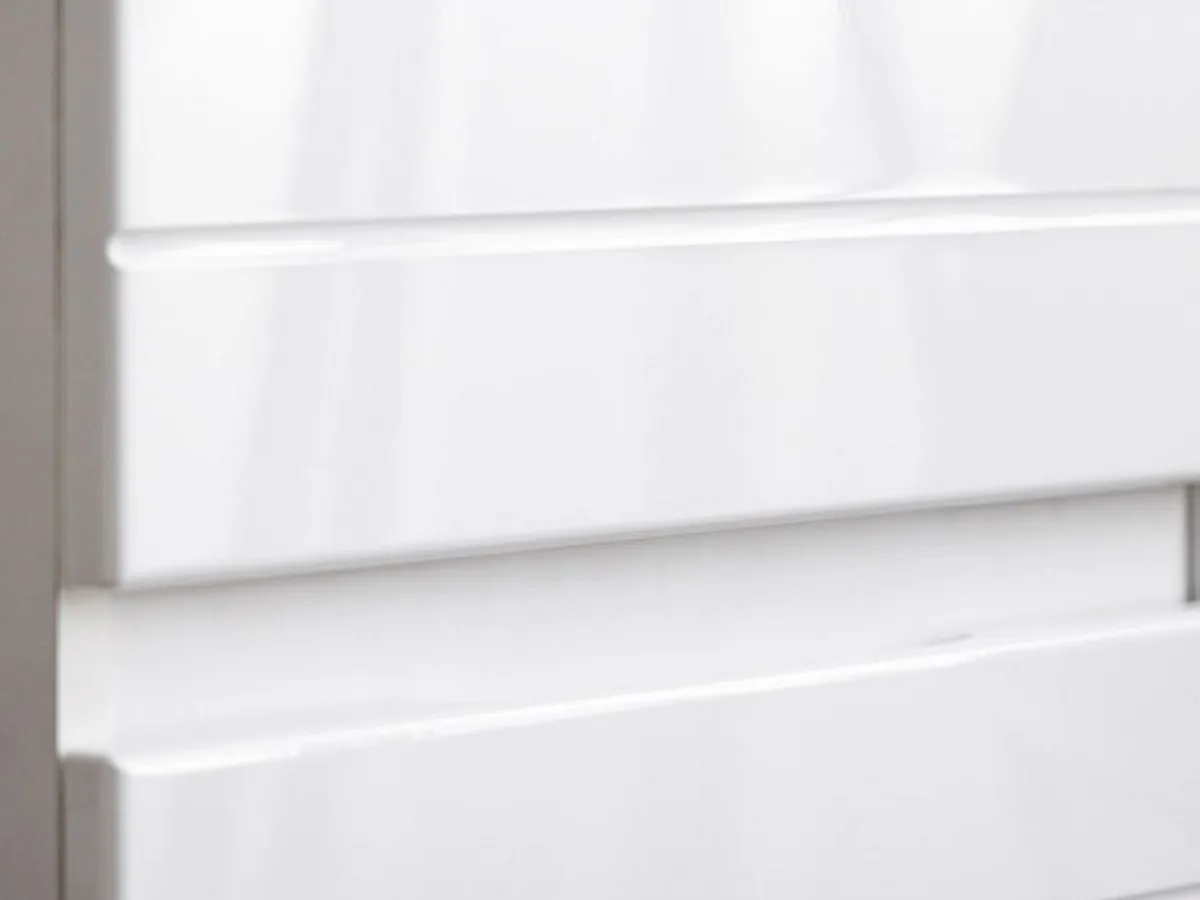 Scrivanie > Dmora Scrivania un Cassetto un Ripiano 130x50x75.5h cm, Un'anta - Cambio Bianco