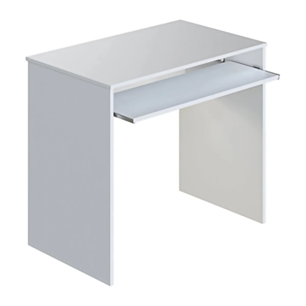 Ufficio|Camera Da Letto > Dmora Scrivania un Ripiano Supporto pc 90x54x79h cm, Colore Ripiano - Ajeje Bianco