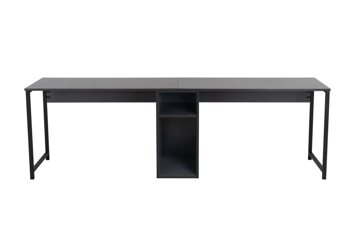 Scrivania lineare antracite 240x60cm - Violet