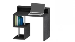 Scrivania lineare ardesia 100x50cm con porta pc - Eva