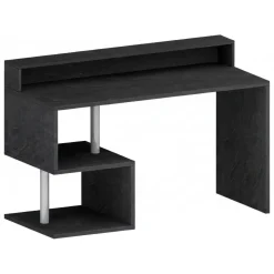 Ufficio|Camera Da Letto > Dmora Scrivania lineare ardesia 140x60cm con porta pc - Kobenhavn Grigio Ardesia