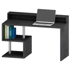 Ufficio|Camera Da Letto > Dmora Scrivania lineare ardesia 140x60cm con supporto pc - Atemis Grigio Ardesia