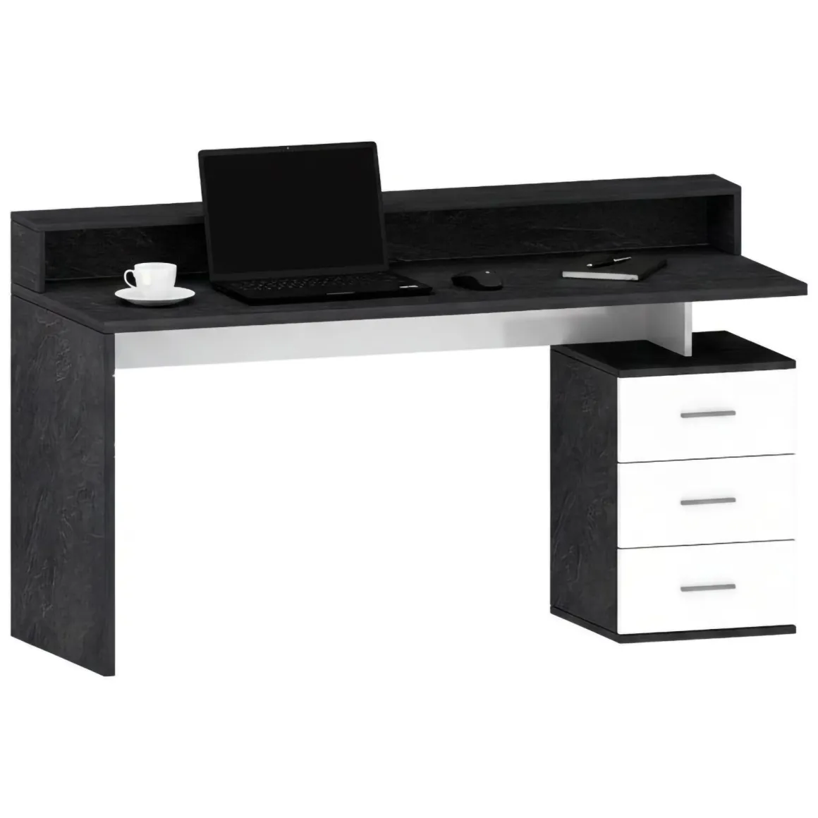 Scrivania lineare ardesia 160x90cm in legno - Flaminia