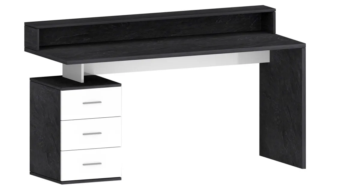 Scrivania lineare ardesia 160x90cm in legno - Flaminia