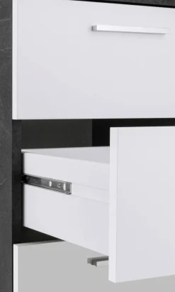 Scrivania lineare ardesia 160x90cm in legno - Flaminia