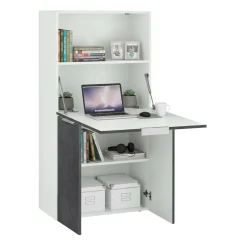 Scrivania lineare ardesia 70x35cm con porta pc - Atroc