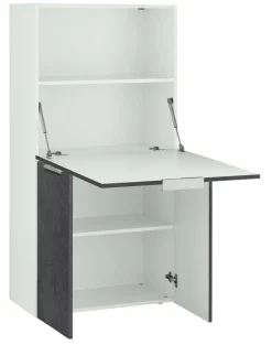 Scrivania lineare ardesia 70x35cm con porta pc - Atroc