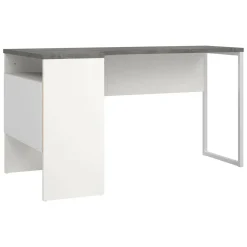 Scrivanie > Dmora Scrivania lineare bianca e grigia 150x80cm - Gonu Grigio, Bianco