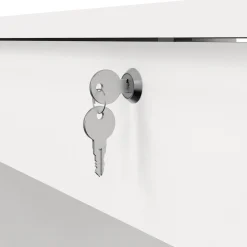 Scrivania lineare bianca 109x48cm in legno - Amor