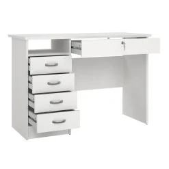 Scrivania lineare bianca 109x48cm in legno - Amor