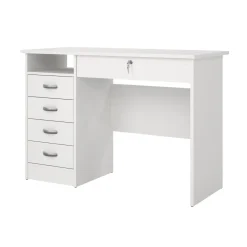 Scrivania lineare bianca 109x48cm in legno - Amor