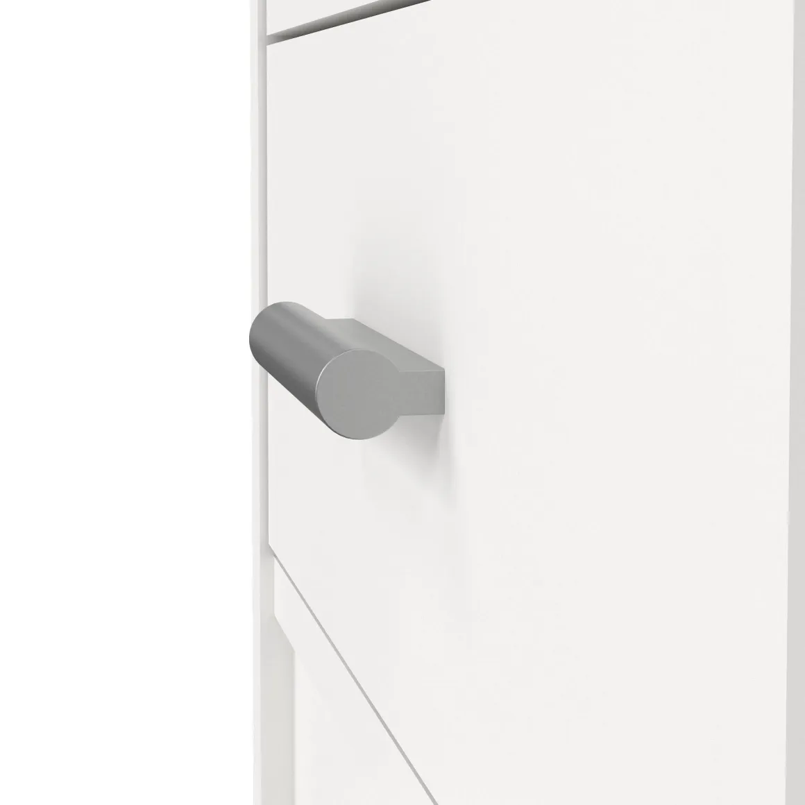 Scrivanie > Dmora Scrivania lineare bianca 110x48cm con 1 cassetto - Agave Bianco