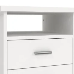 Scrivanie > Dmora Scrivania lineare bianca 110x48cm con 1 cassetto - Agave Bianco