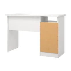 Scrivanie > Dmora Scrivania lineare bianca 110x48cm con 1 cassetto - Agave Bianco