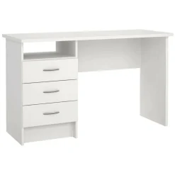 Scrivania lineare bianca 120x48cm in legno - Andre
