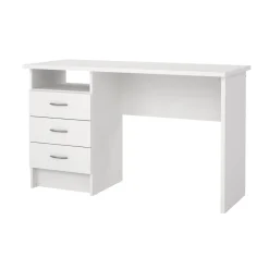 Scrivania lineare bianca 120x48cm in legno - Andre