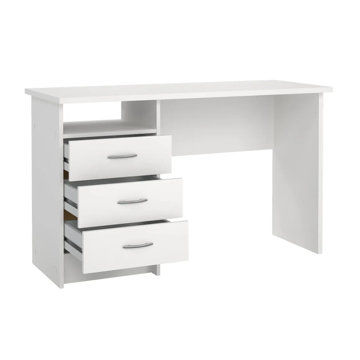 Scrivania lineare bianca 120x48cm in legno - Andre