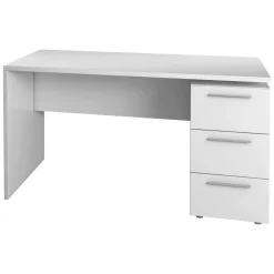 Ufficio|Camera Da Letto > Dmora Scrivania lineare bianca 138x60cm con in legno - Alimet Bianco