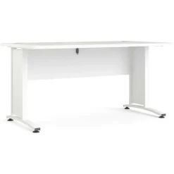 Scrivanie > Dmora Scrivania lineare bianca 150x80cm - Ascorbato Bianco