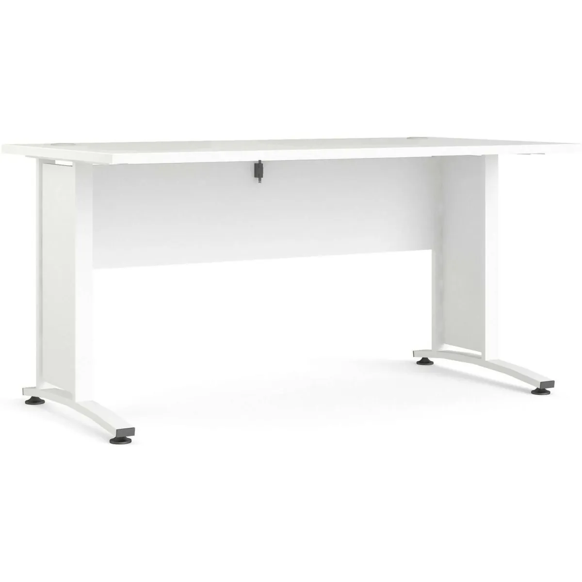 Scrivanie > Dmora Scrivania lineare bianca 150x80cm - Ascorbato Bianco