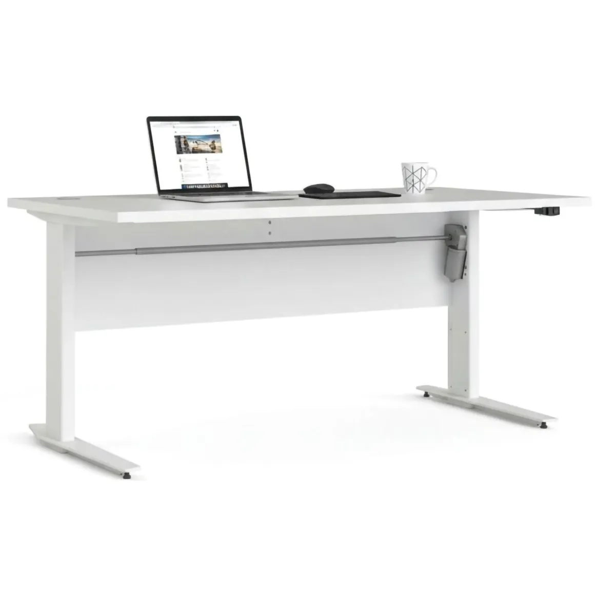 Scrivania lineare bianca 150x80cm minimal - Gonu