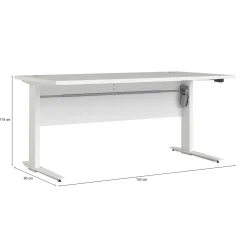 Scrivania lineare bianca 150x80cm minimal - Gonu