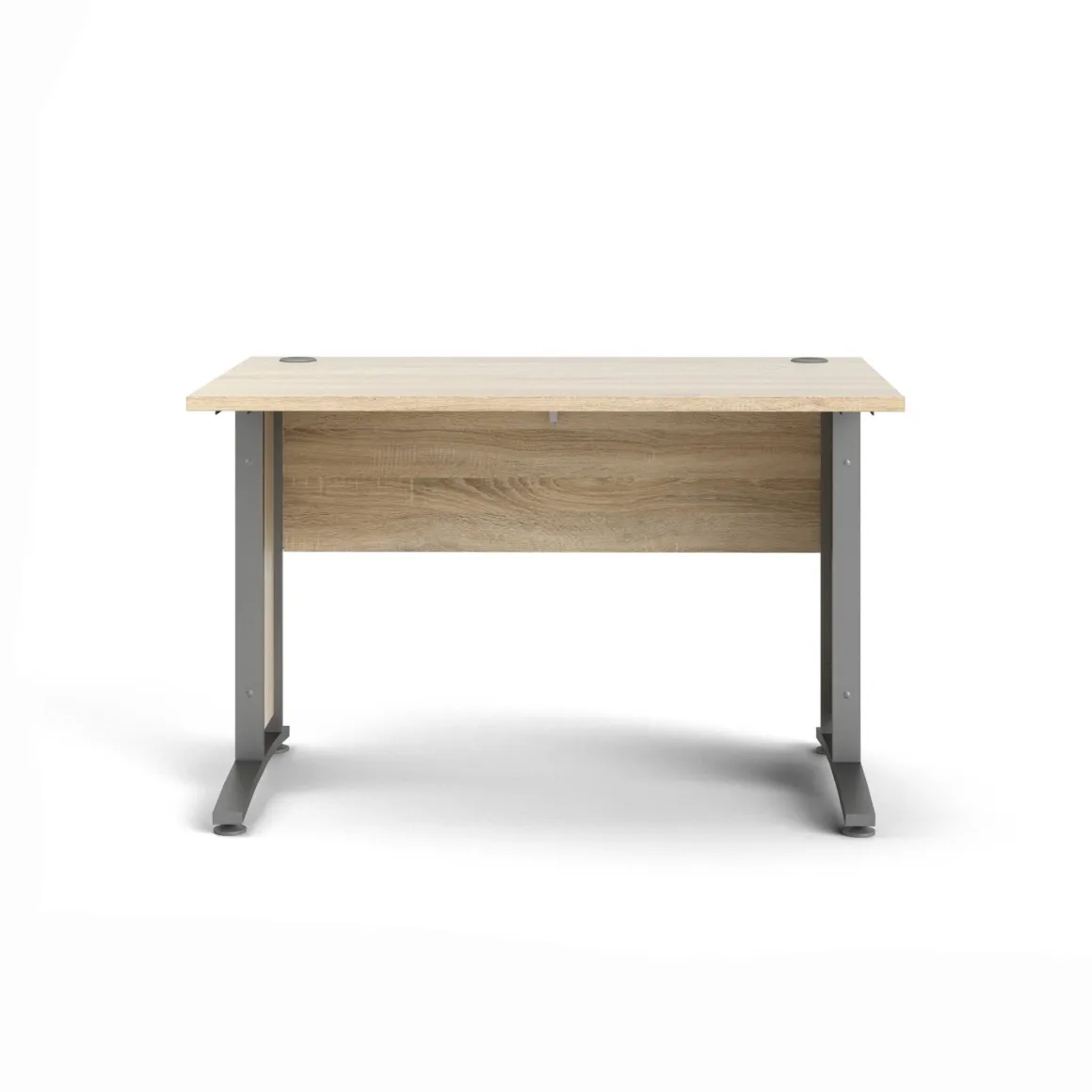 Scrivania lineare grigia e quercia 120x80cm in legno - Amigos