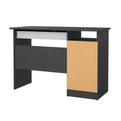 Scrivania lineare grigia 109x48cm con 3 cassetti - Franklin