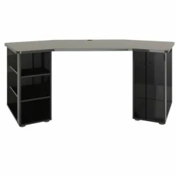 Scrivania lineare nera lucida 205x90cm - Fuhao