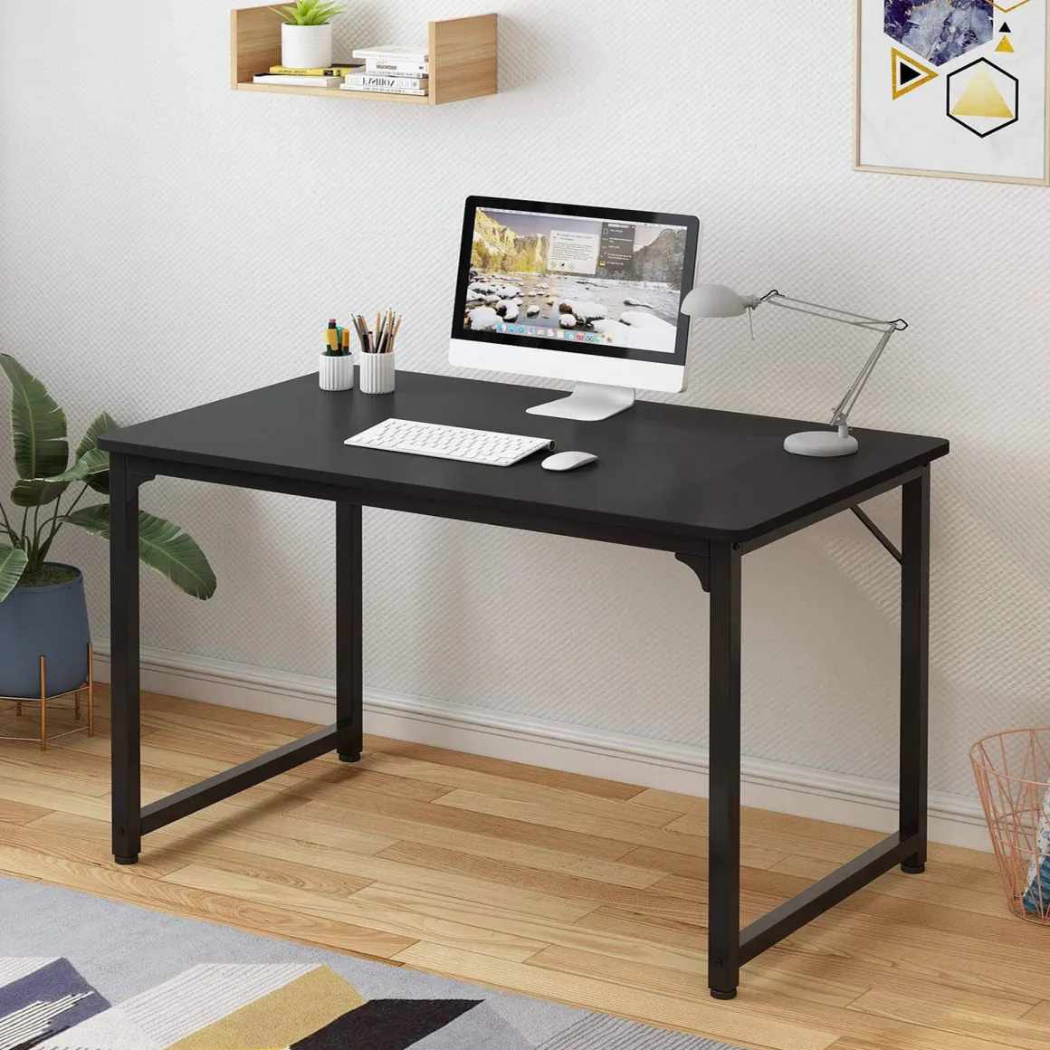 Scrivania lineare nera 60x140cm - Alecxander