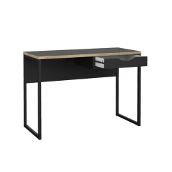 Scrivanie > Dmora Scrivania lineare nera 110x48cm con 1 cassetto - Agave Nero