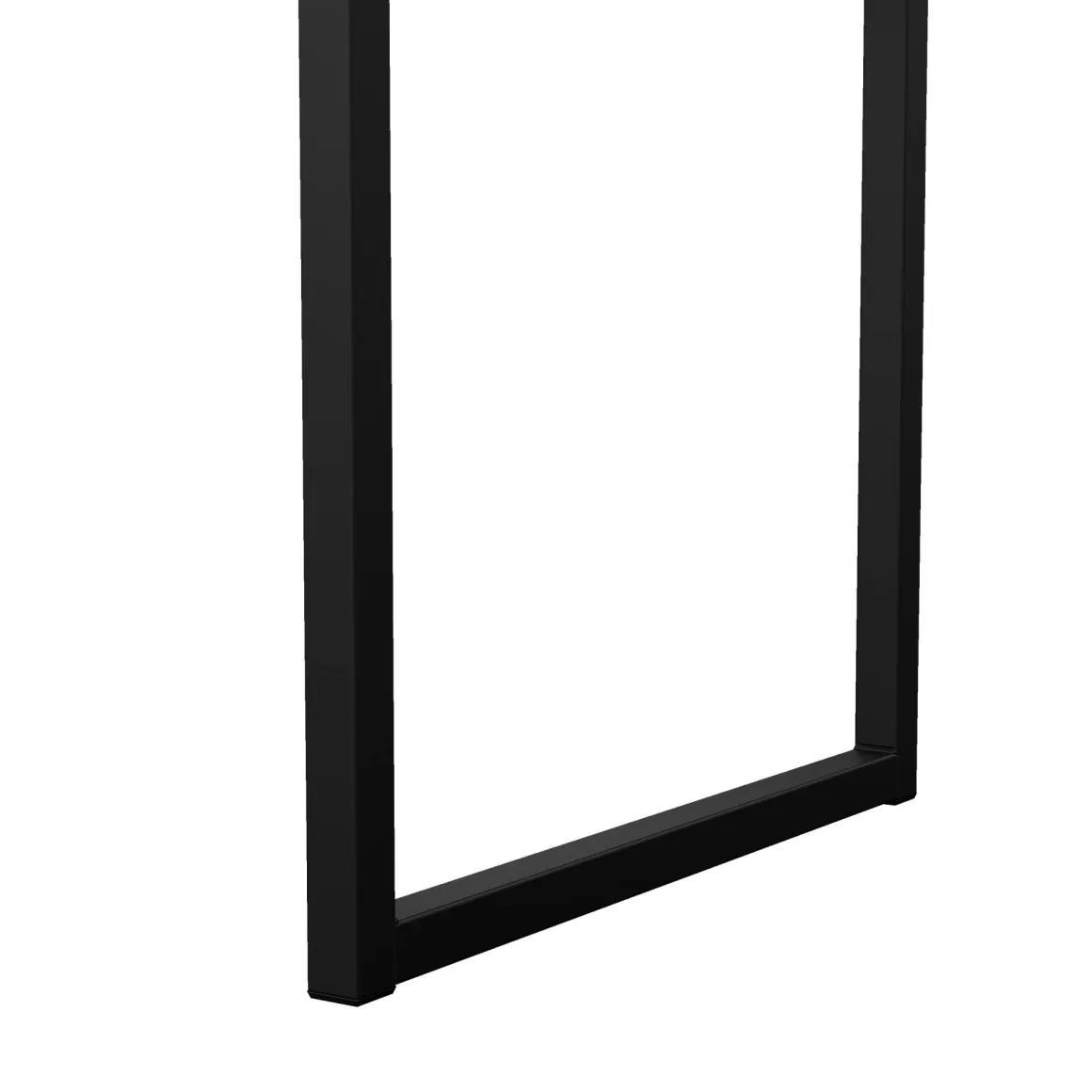 Scrivania lineare nera 130x48cm con 1 cassetto - Gil