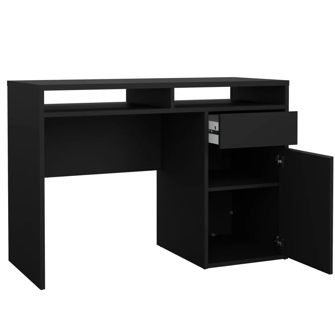 Scrivania lineare nera 110x48cm in legno - Abbadu