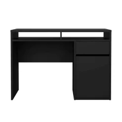 Scrivania lineare nera 110x48cm in legno - Abbadu