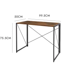 Scrivania lineare noce e nera 50x99cm - Arsenale