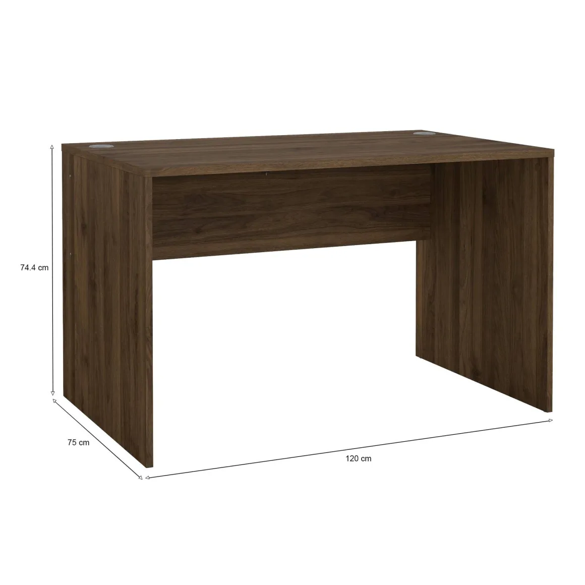 Scrivania lineare noce 120x75cm - MaryRead