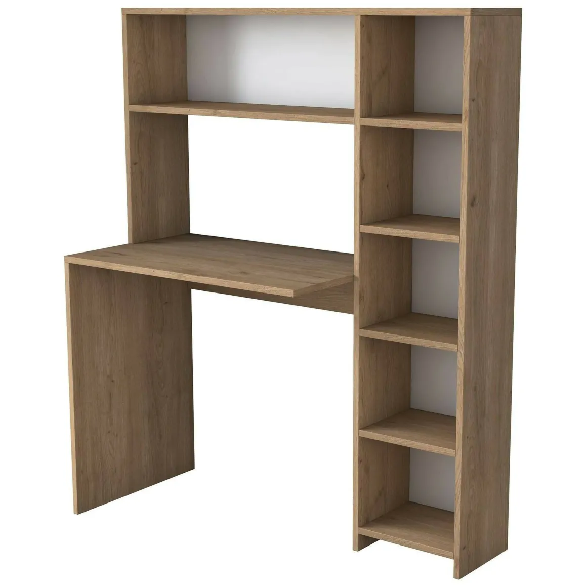 Scrivania lineare quercia 113x40cm con libreria - Arapaho