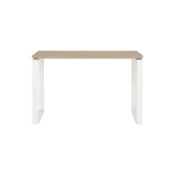 Scrivanie > Dmora Scrivania lineare rovere e bianca 120x60cm - Pierrot Bianco, Marrone Rovere