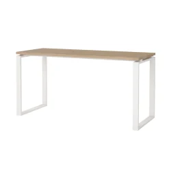 Scrivania lineare rovere e bianca 150x60cm - Arignano