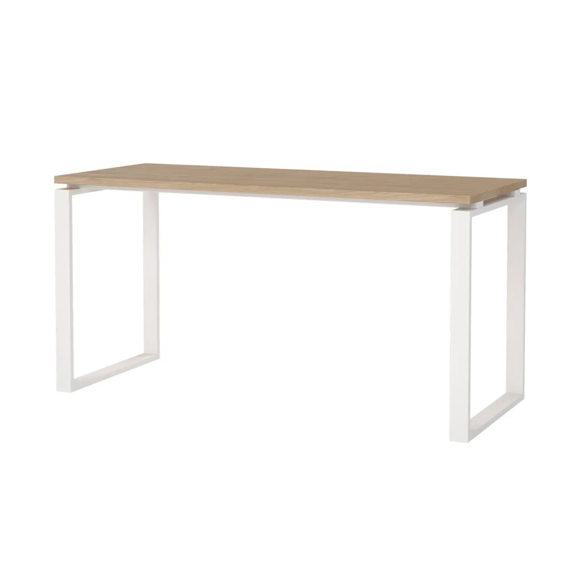Scrivania lineare rovere e bianca 150x60cm - Arignano