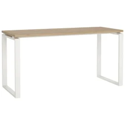 Scrivania lineare rovere e bianca 150x60cm - Arignano