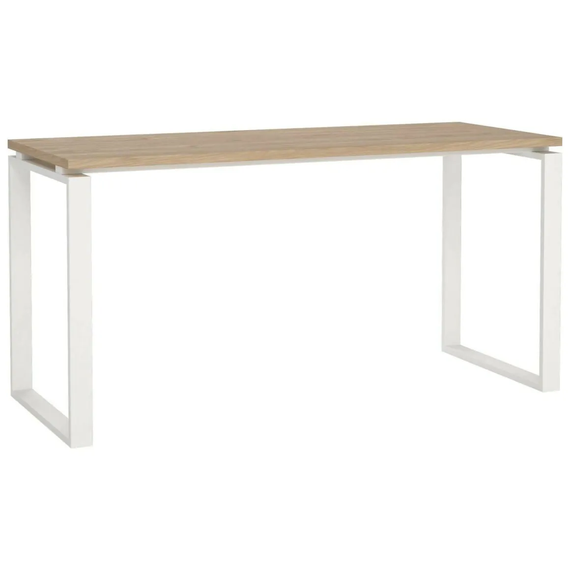 Scrivania lineare rovere e bianca 150x60cm - Arignano