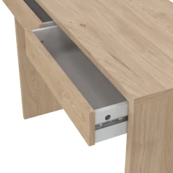 Scrivanie > Dmora Scrivania lineare rovere 100x39cm con 2 cassetti - Acero Marrone Rovere