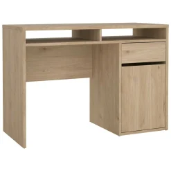 Scrivania lineare rovere 110x48cm con 1 cassetto - Abbadu
