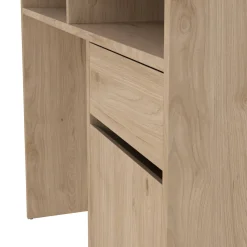 Scrivanie > Dmora Scrivania lineare rovere 110x48cm con 3 cassetti - Huaning Marrone Rovere